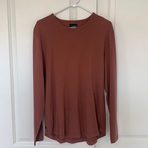CUTS Clothing Red Rock L/S Crew Curve-Hem